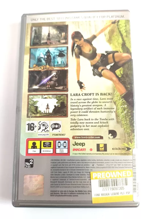 LARA CROFT TOMB RAIDER LEGEND PSP