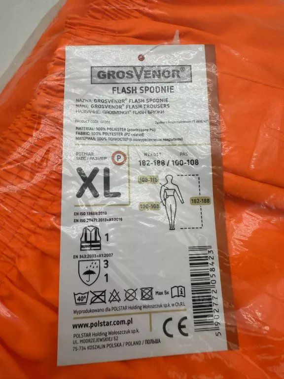 SPODNIE ROBOCZE DŁUGIE PORTWEST S441 R.XL ODBLASK