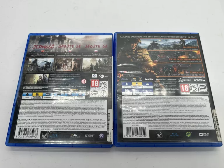2 GRY NA PS4 BLACK OPS IIII I ASSASSINN CREED UNITY