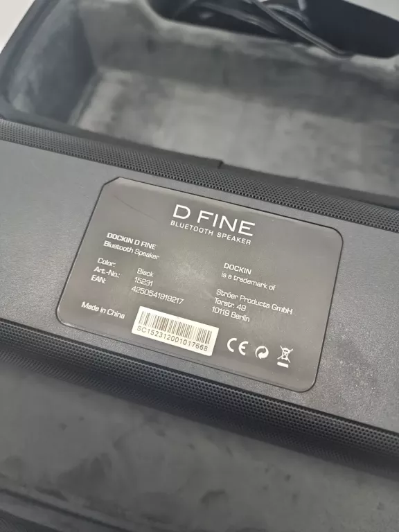 GŁOŚNIK BLUETOOTCH DOCKIN D FINE 15231