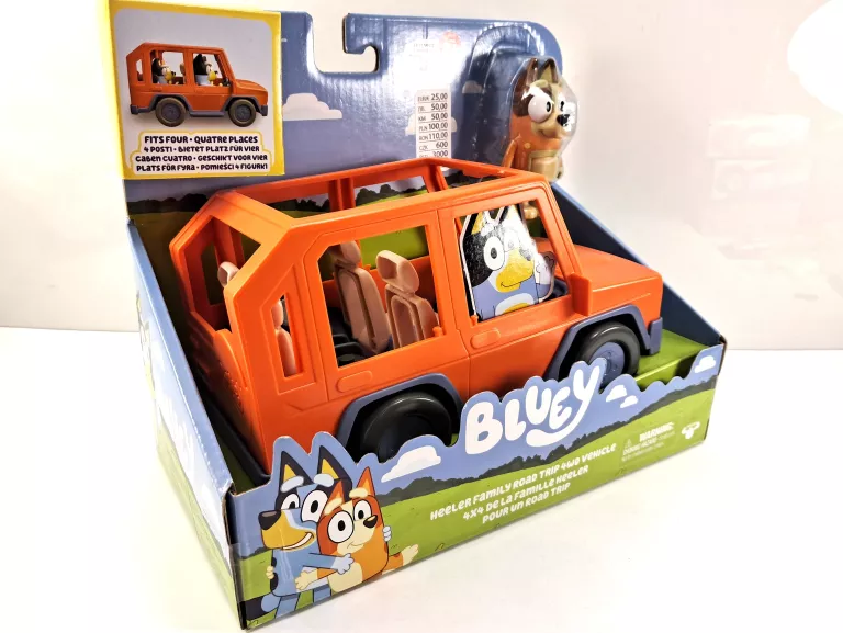 POJAZD MOOSE TOYS BLUEY HEELER FAMILY ROAD TRIP 4WD VEHICLE *IDEAŁ*