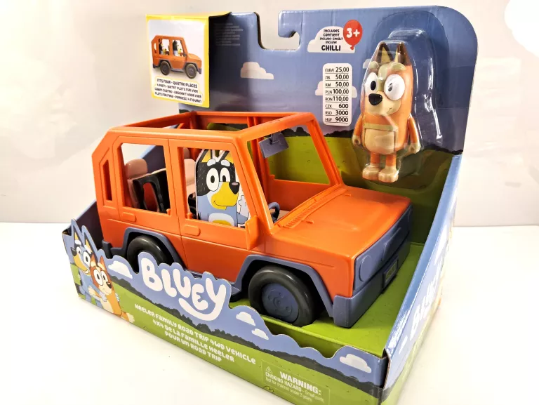 POJAZD MOOSE TOYS BLUEY HEELER FAMILY ROAD TRIP 4WD VEHICLE *IDEAŁ*