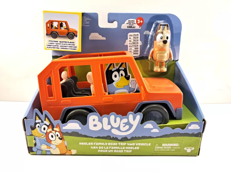 POJAZD MOOSE TOYS BLUEY HEELER FAMILY ROAD TRIP 4WD VEHICLE *IDEAŁ*