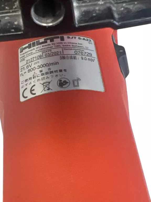 WYRZYNARKA HILTI SJT 6-A22