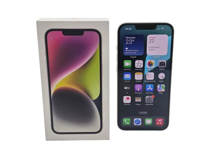 SMARTFON APPLE IPHONE 14 6/128GB 6.1" 3279 MAH KONDYCJA: 86%