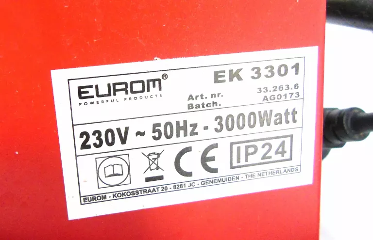 NAGRZEWNICA EUROM EK3301