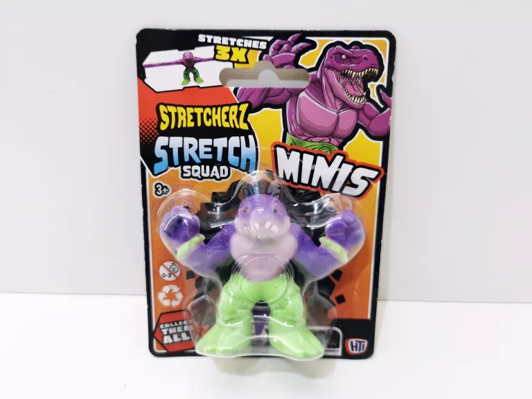 MINI ROZCIĄGLIWA FIGURKA GUMOWA STRETCHERZ 6 CM DUZY DINOZAUR
