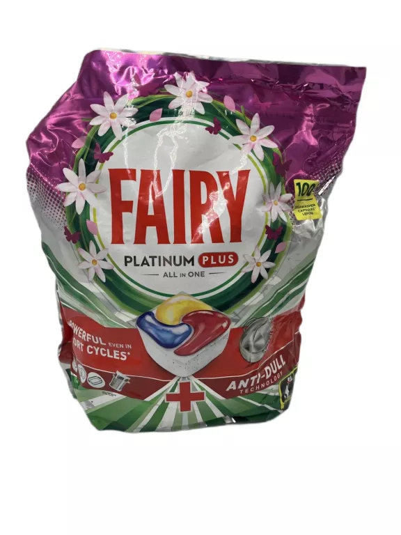 FAIRY PLATINUM PLUS KAPSUŁKI DO ZMYWARKI CYTRYNA 100 SZT