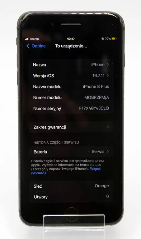 TELEFON APPLE IPHONE 8 PLUS (MQ8P2PM/A) 256GB GRAY BATERIA 73%