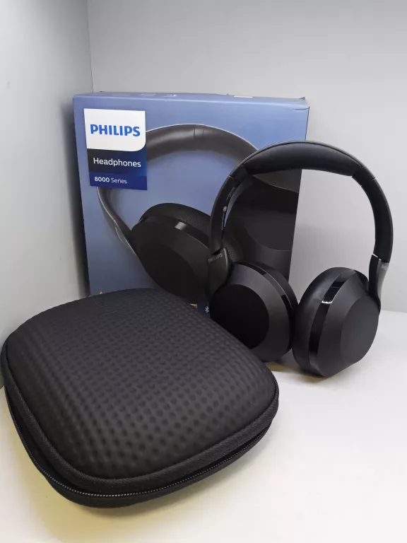 SŁUCHAWKI BEZPRZEWODOWE WOKÓŁUSZNE PHILIPS TAPH805BK