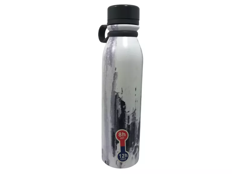 TERMOS 700ML BIAŁO-CZARNY