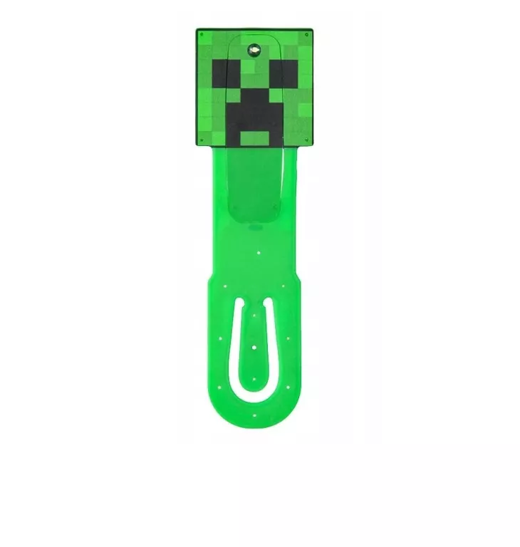 ZAKŁADKA DO KSIĄŻKI Z LAMPKĄ MINECRAFT CREEPER 5056577740516