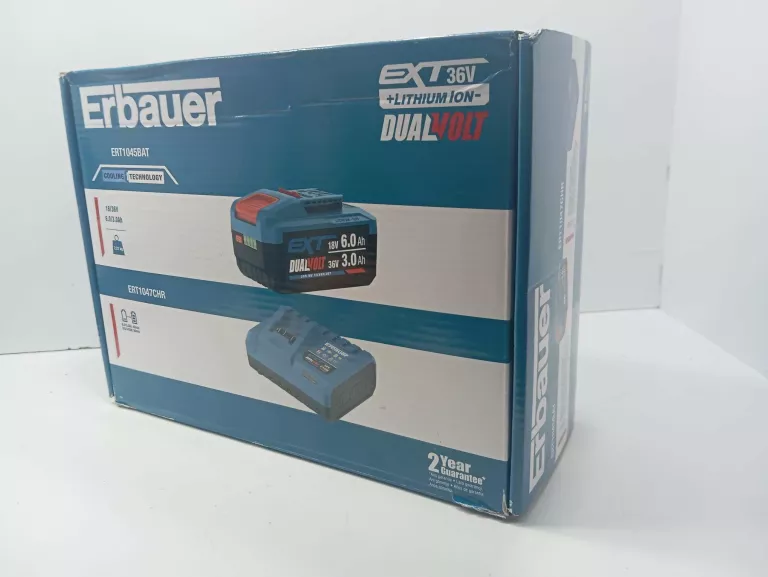 AKUMULATOR + ŁADOWARKA ERBAUER KFP3C12VDE 18V/36V 6.0/3.0 AH