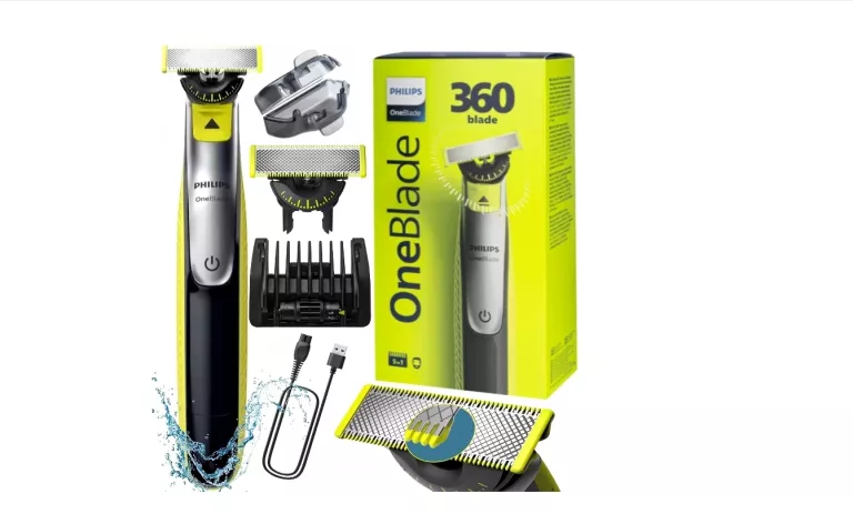 GOLARKA PHILIPS ONEBLADE 360 MASZYNKA DO ZAROSTU TRYMER DO GOLENIA BRODY
