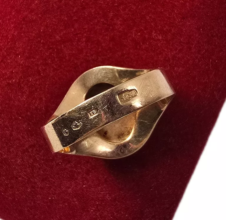 ZŁOTY MĘSKI SYGNET PRÓBY 583 / R. 27 / 8,15G