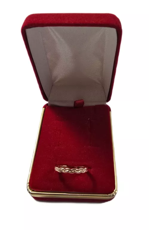 ZŁOTY PIERŚCIONEK PRÓBY 585 / R. 19 / 2,64G!