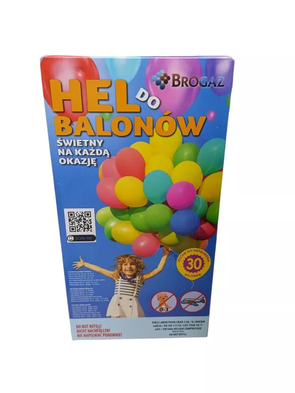 BUTLA Z HELEM JEDNORAZOWA NA 30 BALONÓW