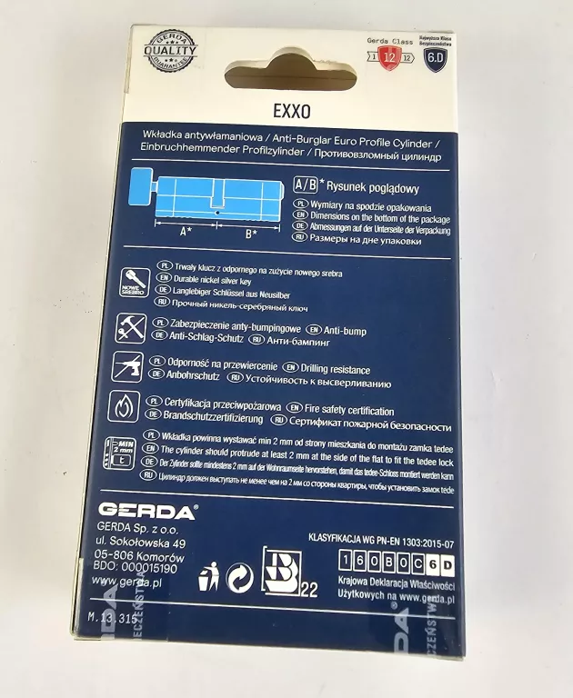 WKŁADKA GERDA G40/30 EXXO