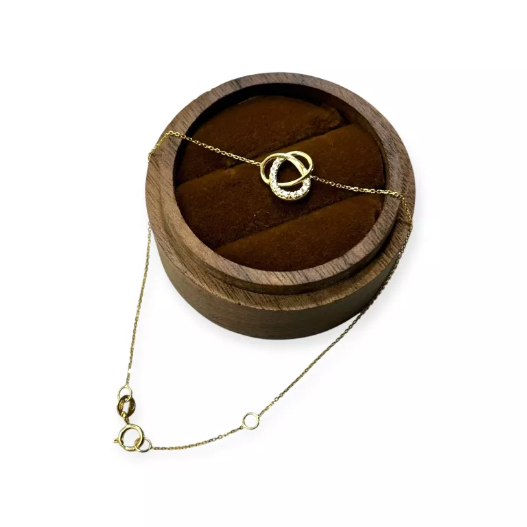 CUDOWNA ZŁOTA BRANSOLETKA 1,00G 585 19CM