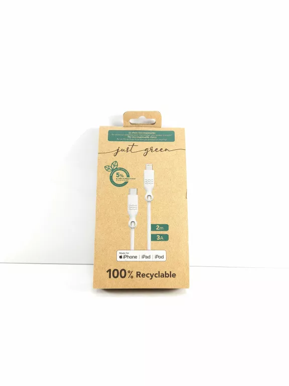 JUST GREEN ŁADOWARKA USB C-LIGHTNING