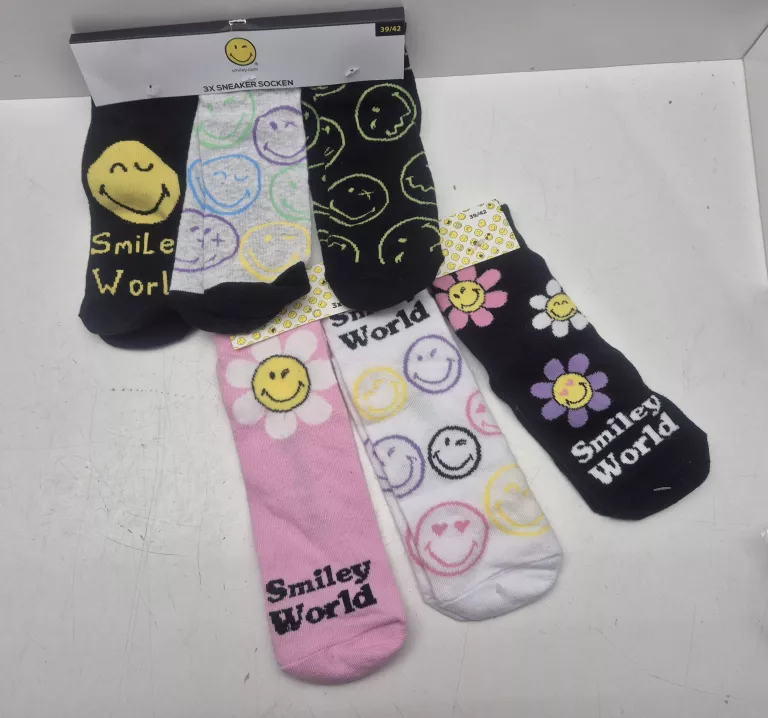 SKARPETKI SMILEY 39-42 MIX