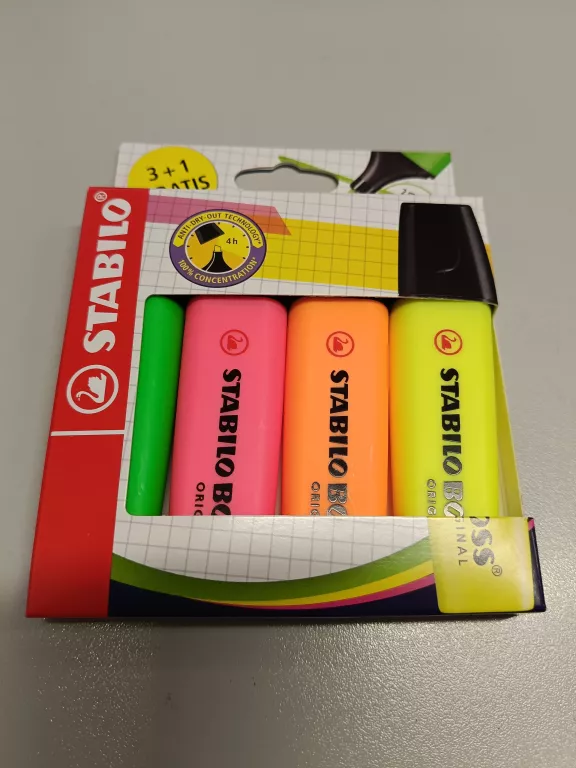 ZAKREŚLACZ STABILO BOSS 4 PASTELOWE ZESTAW