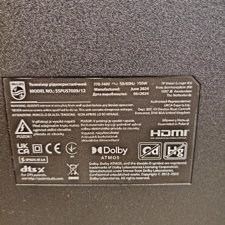 TELEWIZOR PHILIPS 55PUS7009