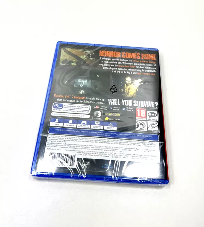 RESIDENT EVIL VII 7 BIOHAZARD PL - PLAYSTATION VR - PS4 / PS5 PŁYTA / FOLI