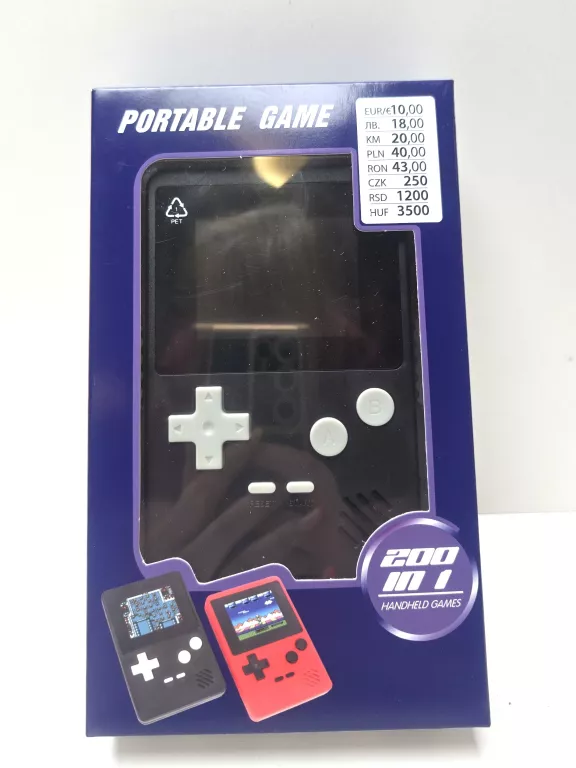 KONSOLA PORTABLE GAME 200 IN 1 CZARNA