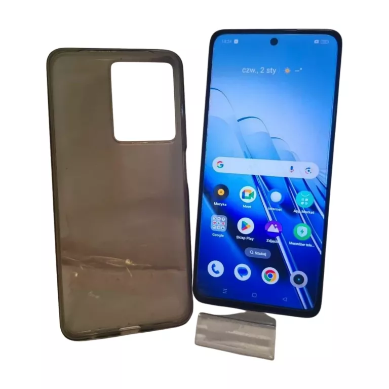 TELEFON REALME C55 8/256 ZŁOTY GB Z ETUI I SZKŁO