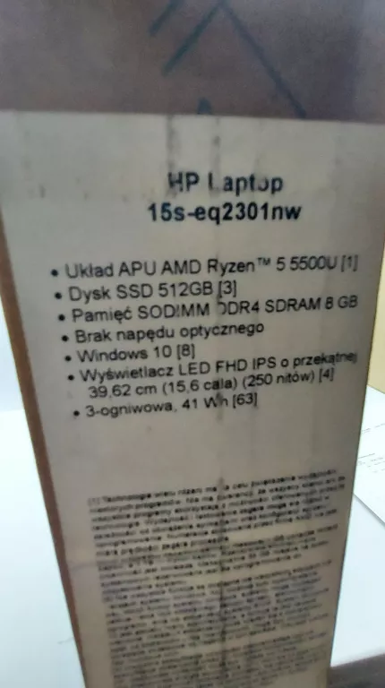LAPTOP HP 15S-EQ2XXX