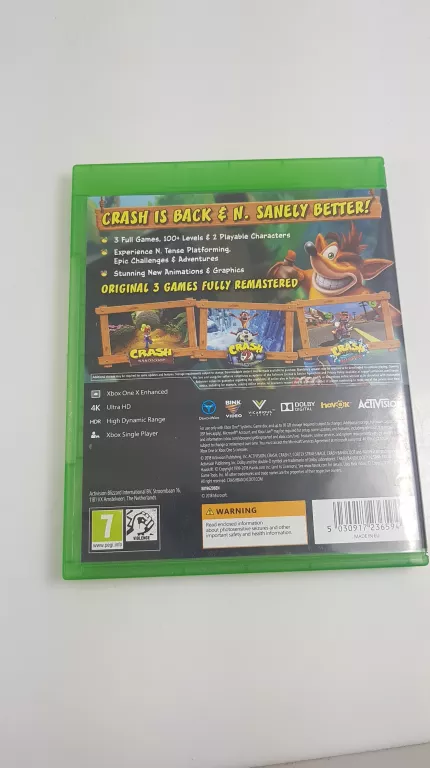 GRA NA XBOX ONE CRASH BANDICOOT N-SANE TRILOGY