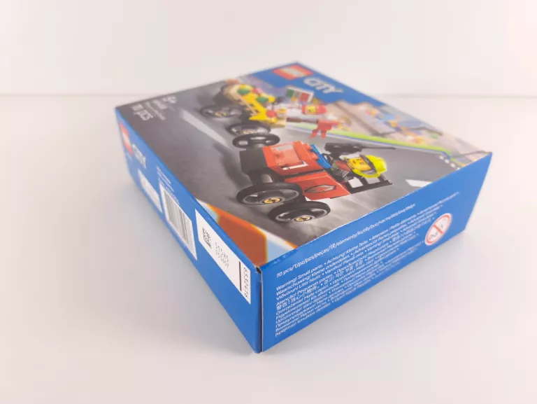 LEGO CITY 60458 ZESTAW WYŚCIGÓWEK: PIZZA KONTRA WÓZ STRAŻACKI