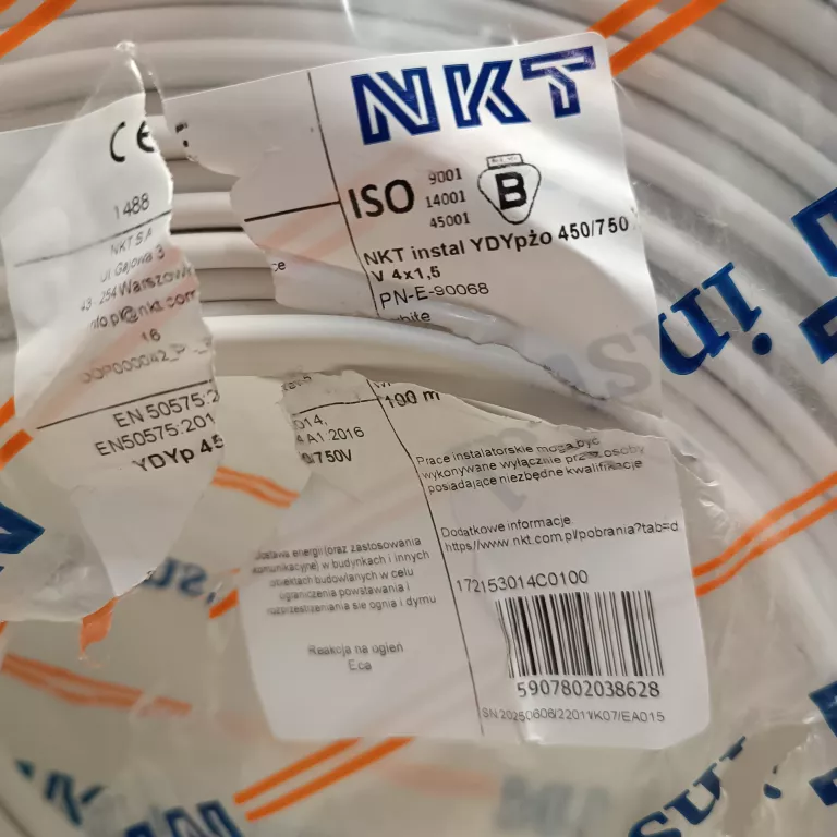 PRZEWÓD NKT 4X1,5