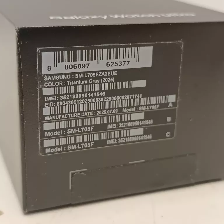 SAMSUNG GALAXY WATCH ULTRA SM-L705F 2025