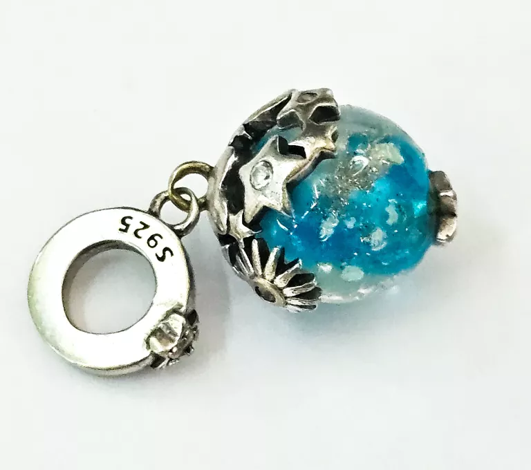 CHARMS/ZAWIESZKA NIEBIESKA DO BRANSOLETY MODUŁOWEJ