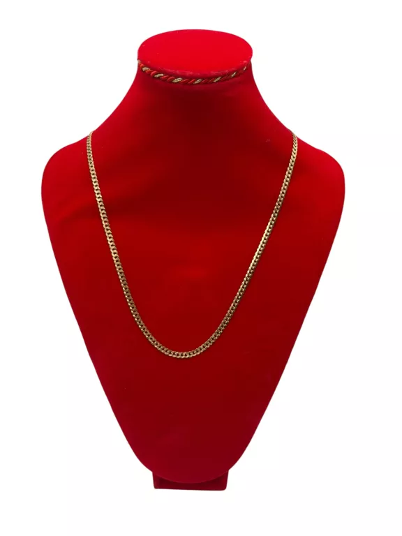 ZŁOTY MĘSKI ŁAŃCUCZEK 585 56 CM