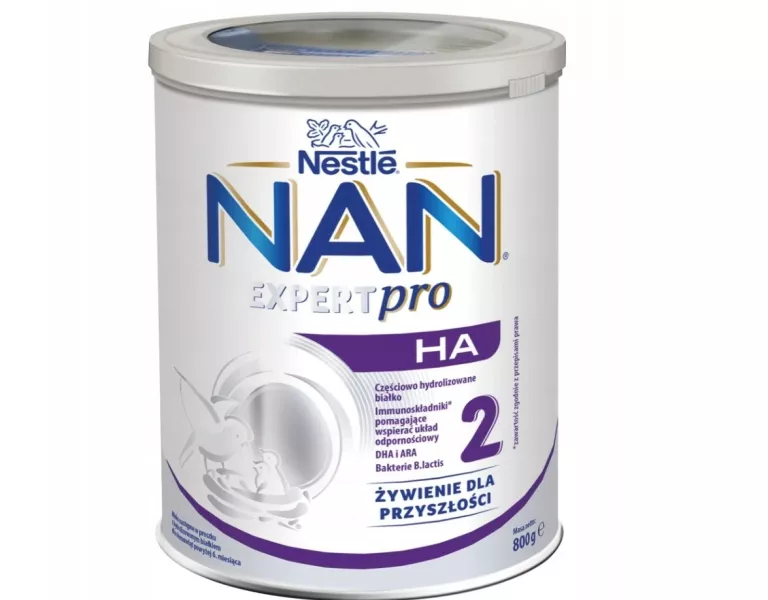 MLEKO NASTĘPNE NAN EXPERTPRO HA 2 W PROSZKU POWYŻEJ 6. MIESIĄCA 800 G