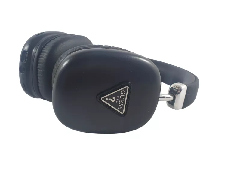 SŁUCHAWKI NAUSZNE GUESS BLUETOOTH 5.3 METALLIC TRIANGLE LOGO CZARNY
