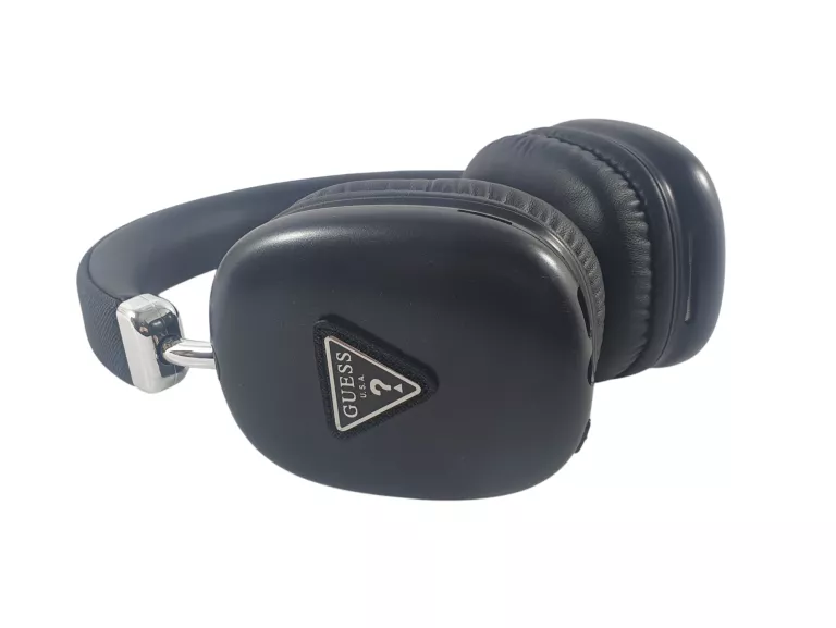 SŁUCHAWKI NAUSZNE GUESS BLUETOOTH 5.3 METALLIC TRIANGLE LOGO CZARNY