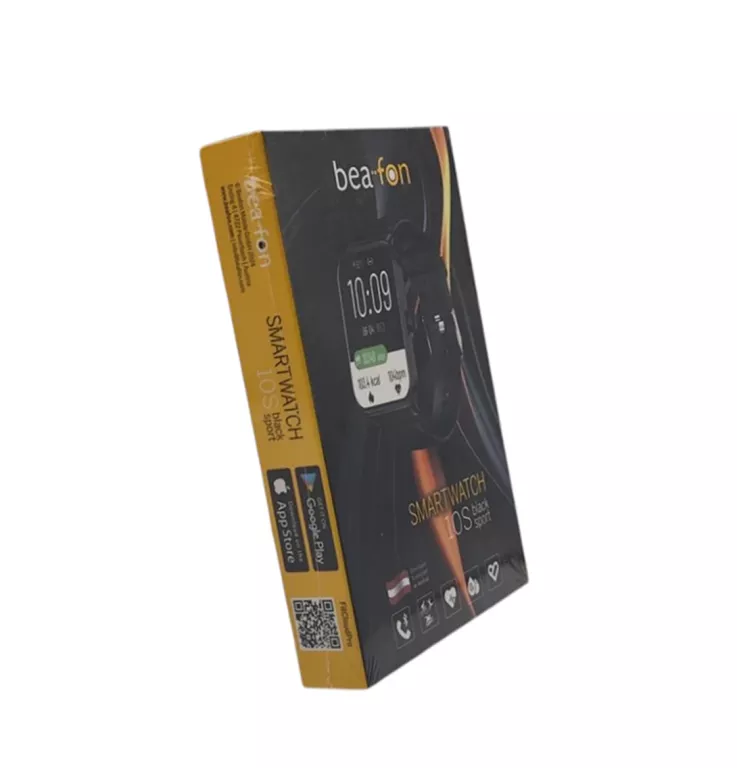 BEAFON SMARTWATCH 10S BLACK SPORT UNISEX BLUETOOTH ALARM POGODA !