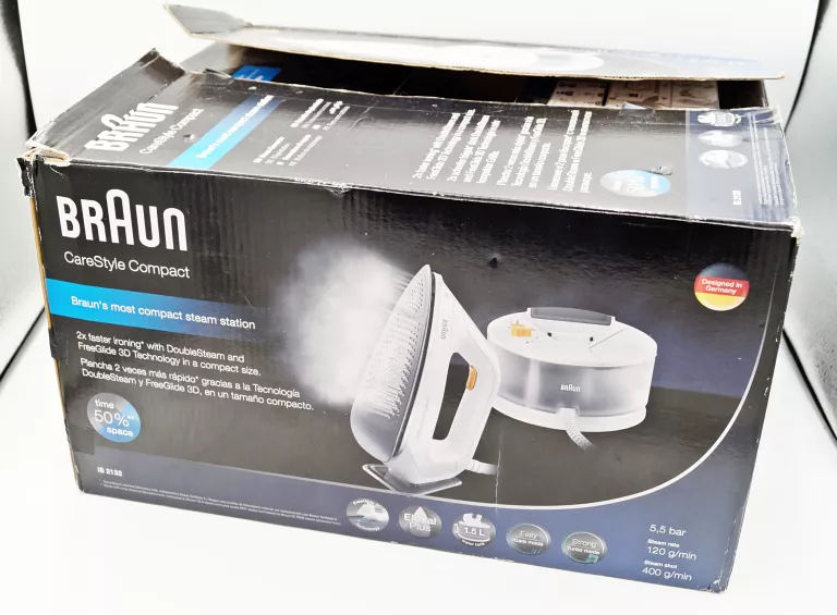 BRAUN IS2132WH CARESTYLE COMPACT ŻELAZKO PAROWE STACJA 2400