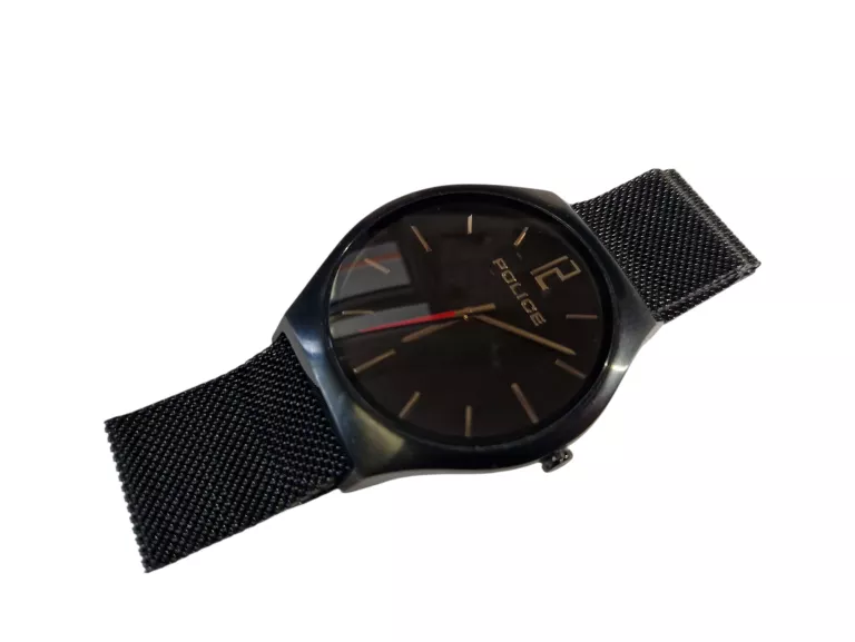 ELEGENCKI CZARNY ZEGAREK POLICE 15918J