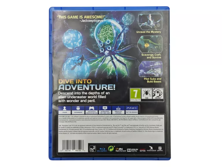 GRA PLAYSTATION 4 SUBNAUTICA PS4