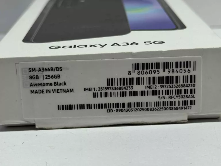SAMSUNG GALAXY A36 5G 256GB 6.7" 5000MAH NA CZĘŚCI Z PLAY PEKNIETY TYŁ