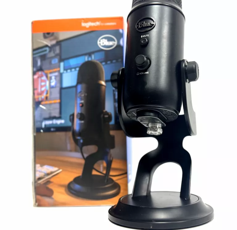 MIKROFON STUDYJNY POJEMNOŚCIOWY BLUE YETI BLACK USB DO STREAMINGU