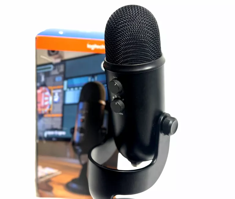 MIKROFON STUDYJNY POJEMNOŚCIOWY BLUE YETI BLACK USB DO STREAMINGU
