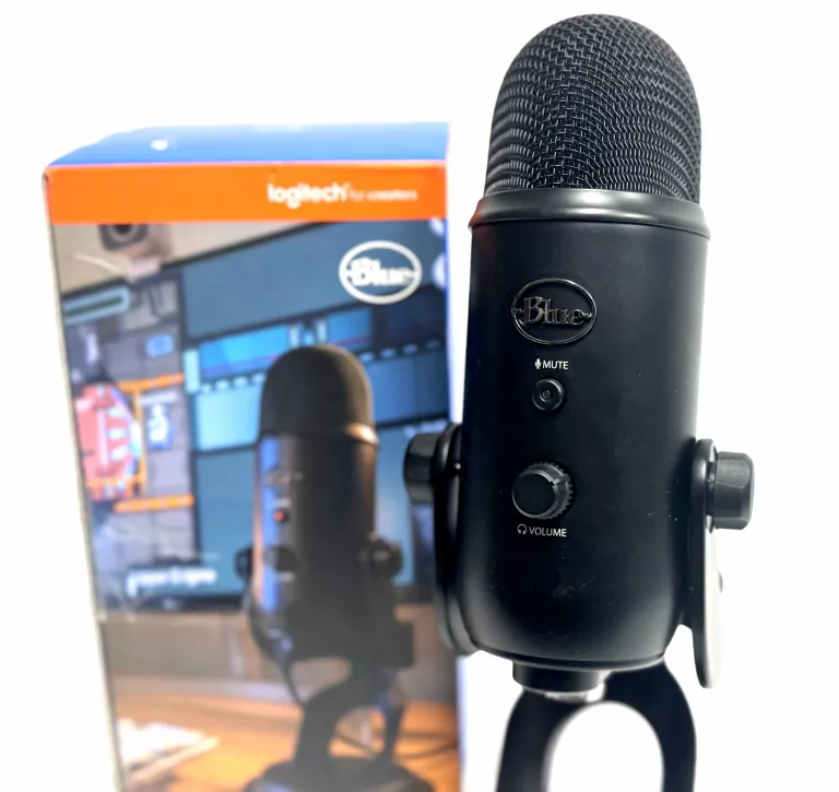 MIKROFON STUDYJNY POJEMNOŚCIOWY BLUE YETI BLACK USB DO STREAMINGU