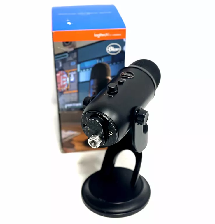 MIKROFON STUDYJNY POJEMNOŚCIOWY BLUE YETI BLACK USB DO STREAMINGU