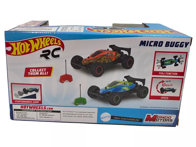 HOT WHEELS R/C MICRO BUGGY. POJAZD ZDALNIE STEROWANY ZIELONY